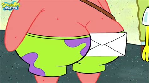 Spongebob Squarepants Patrick The Mail Man Spongebob Patrick Butt