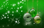 Green Christmas Ornaments Fondo de pantalla HD | Fondo de Escritorio ...