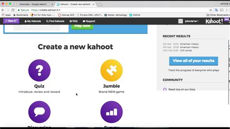 Create A Kahoot Youtube