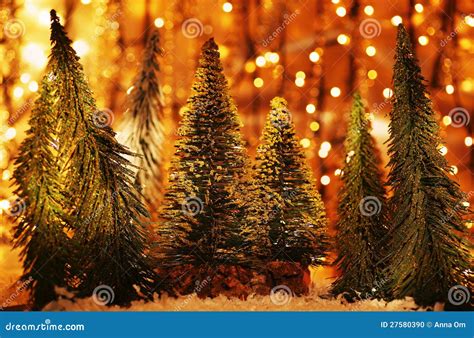 Christmas Tree Forest Stock Photo Image Of Happy Backgrounds 27580390