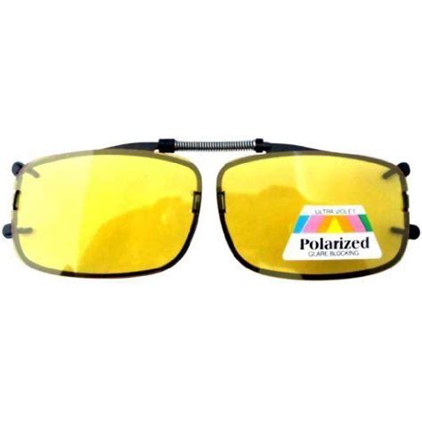 eyekepper easyclip spring yellow polarized clip on sunglasses yellow eyekepper 10 99