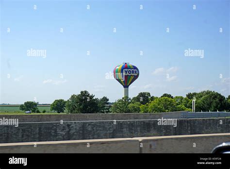Multi Color Painted Water Tower Stock Photo Alamy