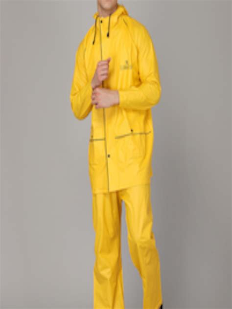 Buy The Clownfish Men Yellow Solid Waterproof And Seam Sealed Rain Suit