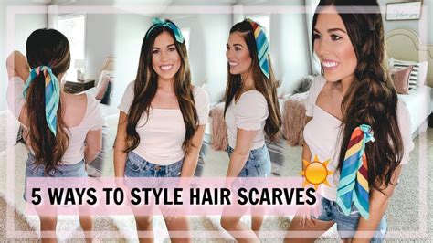 5 ways to style a hair scarf summer hair styles