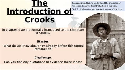 Of Mice And Men Crooks Teaching Resources