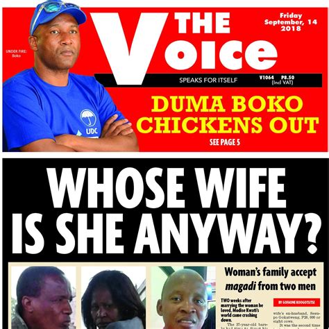 The Voice Newspaper Botswana Added A New The Voice Newspaper