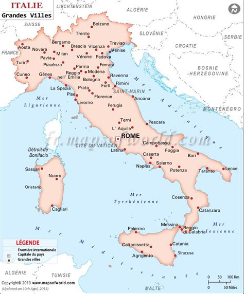 Carte Italie Ville Lieux à Visiter Carte Italie Voyage Italie Et