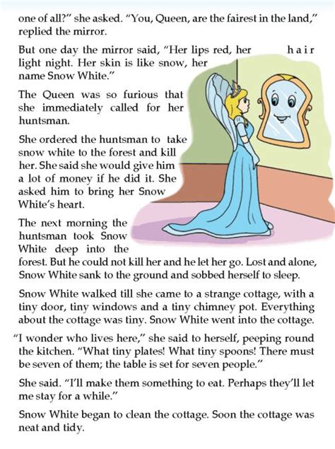 Literature Grade 3 Fairy Tales Snow White And The Seven Dwarfs
