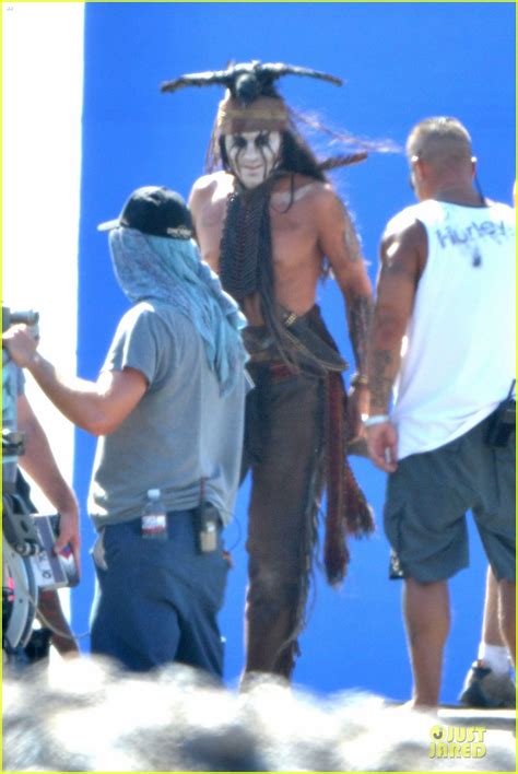 Johnny Depp Shirtless On Lone Ranger Set Photo 2724778 Johnny Depp Shirtless Photos