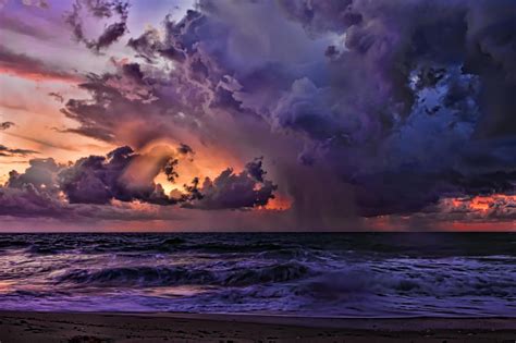 Florida Coastal Storm Ocean Art Ocean Photography Ocean Print