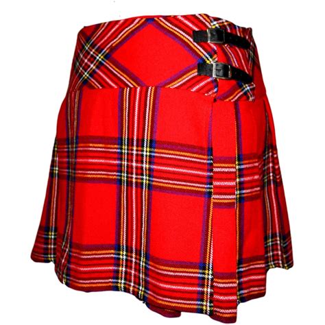 Womens Scottish Tartan Mini Kilt Fun And Cute Kilted Skirt Highland