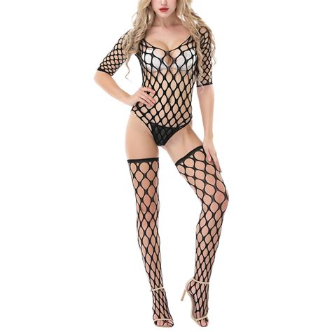 New Womens Sexy Lingerie Fishnet Body Stocking Bodysuit Nightwear Sex