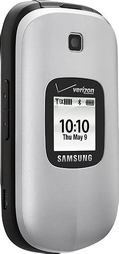 Best Buy Samsung Gusto 2 Cell Phone Snow Silver Verizon Wireless