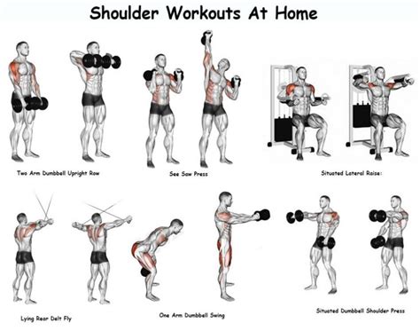 An Image Of A Man Doing Shoulder Workouts At Home
