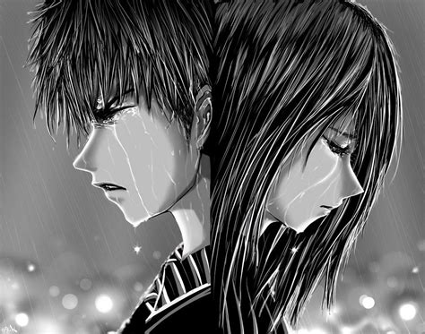 Sad Anime Boy Crying Drawing Imagesee
