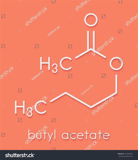 Butyl Acetate Molecule Used As Synthetic Fruit Royalty Free Stock