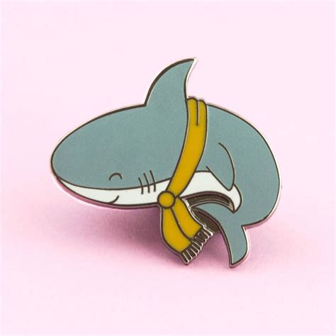 shark enamel pin shark pin cute pin shark lapel pin etsy cute pins enamel pins pin and patches