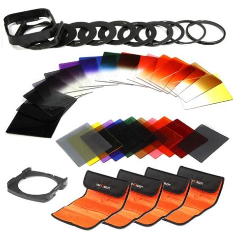 40 In 1 Square Graduated Color Nd Filter Kit Kentfaith