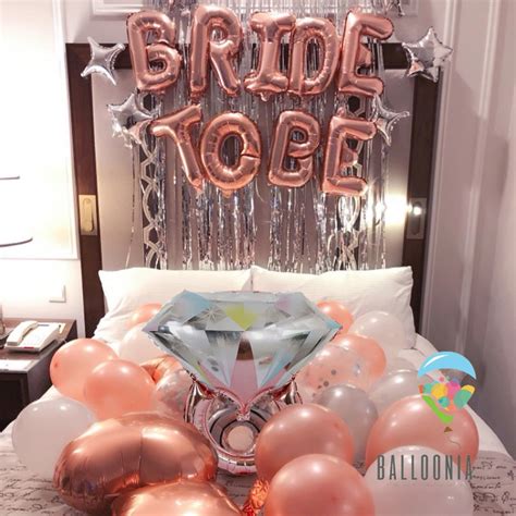 Jual Set Foil Balloon Bride To Be Dekorasi Balon Bridal Shower Rose