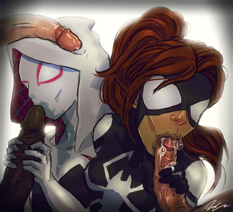 Rule 34 Anya Corazon Dark Skinned Male Dark Skin Fellatio Female Gwen