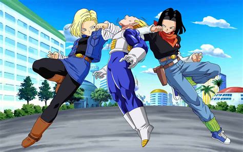The three great super saiyans), also known as dragon ball z: DBZ Android 18 And 17 Androids Wallpapers - Cool Free ...
