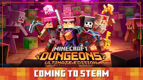 Minecraft Dungeons Le Hackn Slash Made In Mojang Débarque Sur Steam