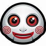 Emoji Clown Transparent Jigsaw Mask Halloween Icon