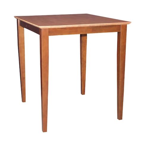 Tall Square Two Tone Shaker Styled Table