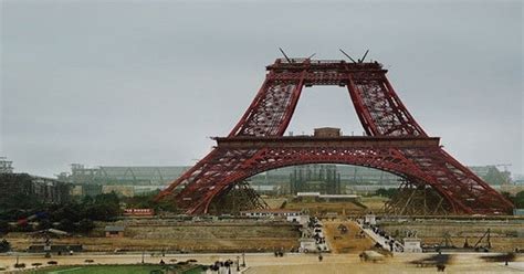 Eiffel Tower Being Built In July 1888 Colorized Pics