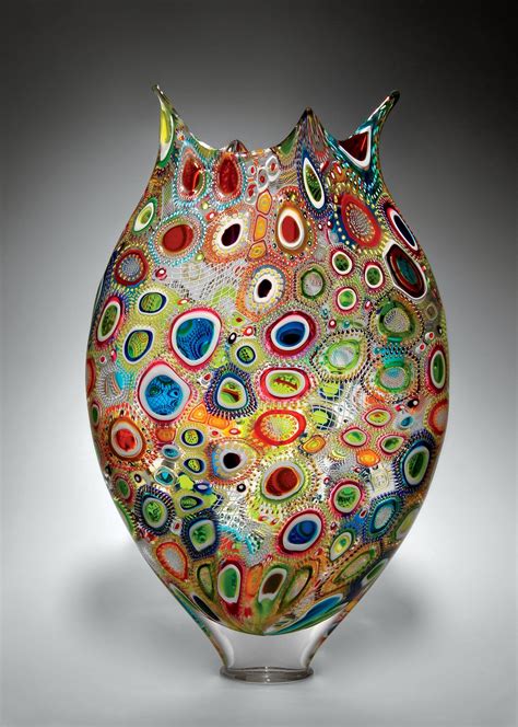 Mixed Murrini Foglio By David Patchen Art Glass Sculpture Artful Home Glass Art Glass