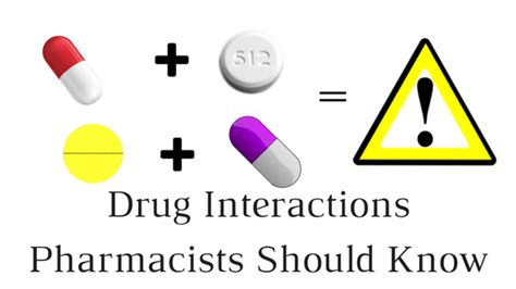 Drug Interactions Pharmacists Should Know Pharmacist Diary