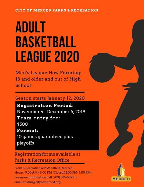 men s adult basketball registration