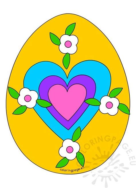 easter egg cut outs coloring page