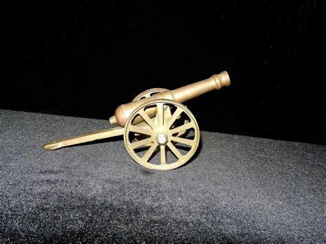 Vintage Miniature Brass Cannon From Mygrandmotherhadone On Ruby Lane