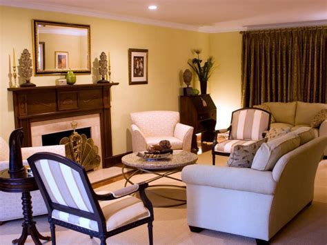 Yellow Transitional Living Space And Living Room Pictures