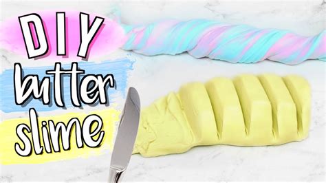 Diy Butter Slime Without Clay Or Borax Powder Jenerationdiy Youtube