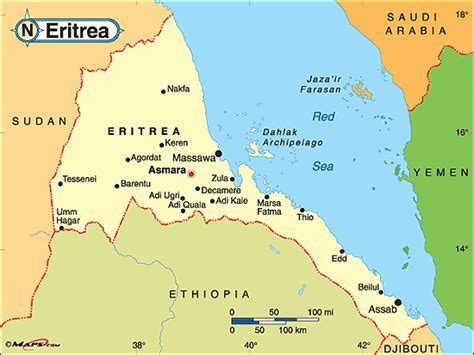 Online eritrea map showing major places in eritrea. Eritrea Weather Forecast, Timezone, and Travel Information