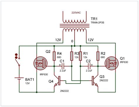 Cara Membuat Rangkaian Inverter V Ke Ac Menggunakan Transistor Sexiz Pix