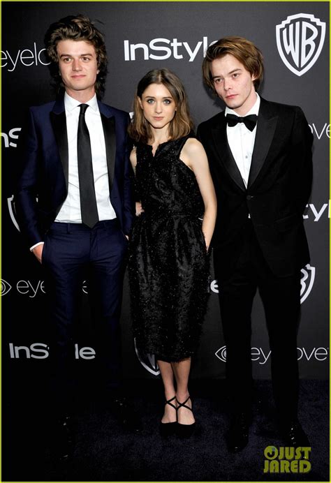 Natalia Dyer Parties With Stranger Things Co Stars Charlie Heaton