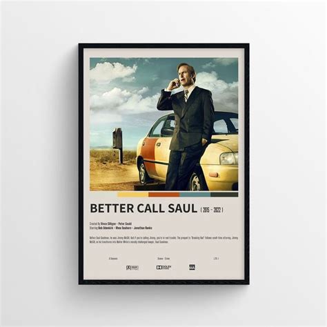 Better Call Saul Movie Poster Minimalist Vintage Print Wall Art