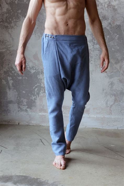 Boho Style Mens Linen Pants By Blackficusmenslinenpants Linentrousers Linenpants