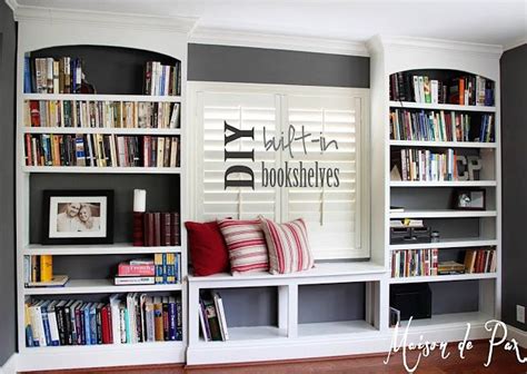 Diy Built In Bookshelves Maison De Pax Bookshelves Diy Built In