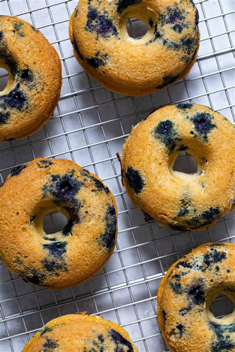 Vegan Blueberry Donuts With Blueberry Glaze Orchids Sweet Tea