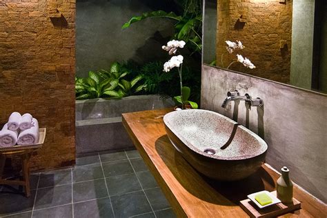 Villa Komea Bali Seminyak Balinese Bathroom Tropical Bathroom