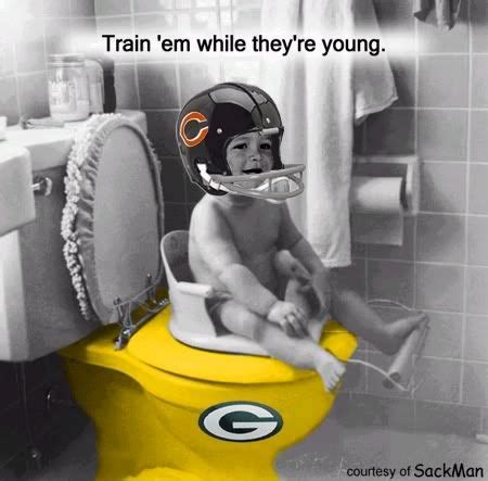 Bears versus packers famous quotes & sayings: -BEARS VS PACKERS | Chicago Bears | Pinterest | Funny, Children and Trains