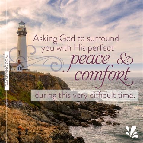 A Lighthouse With The Words Asking God To Surround You With His Perfect