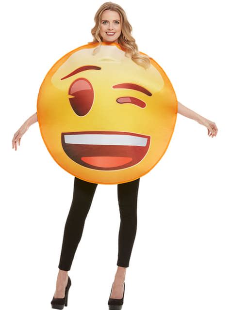 Emoji Costume Winking Express Delivery Funidelia