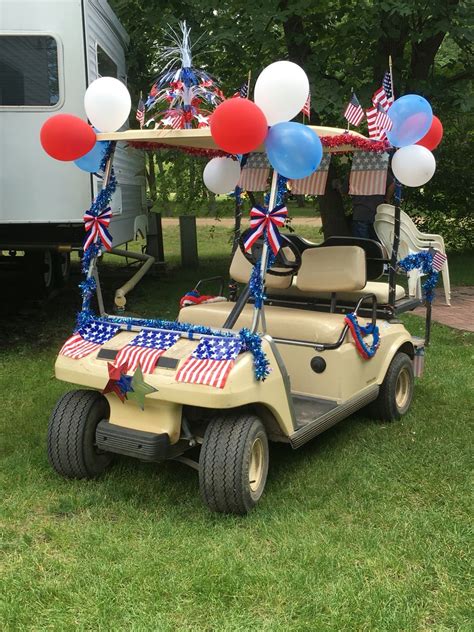 Fourth Of July Golf Car Float Ideas For A Parade In 2020 4th Of July