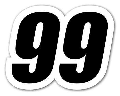 99 Racing Nummer Stickerapp