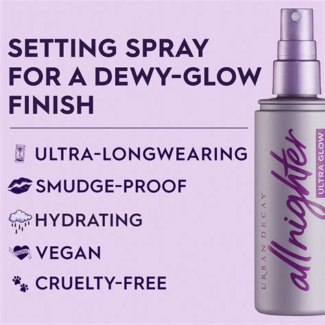 Buy Urban Decay All Nighter Ultra Glow Makeup Setting Spray Makeup